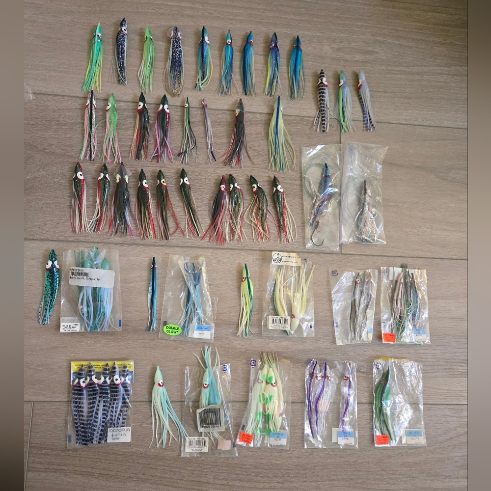 GLO Jeans Multicolor Octopus Fishing Lures